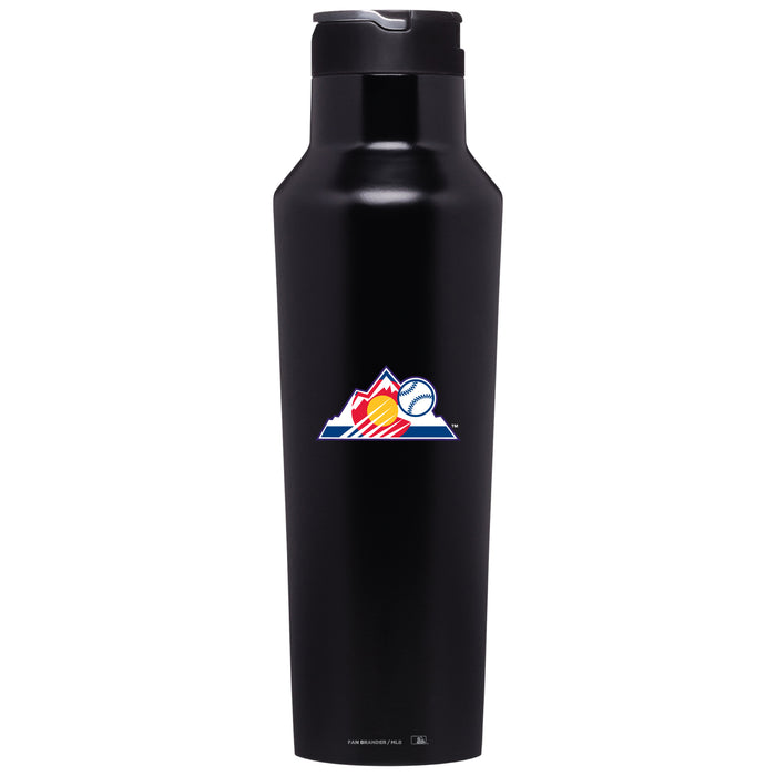 Corkcicle Insulated Canteen Water Bottle with Colorado Rockies Secondary Logo