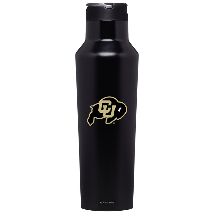 Corkcicle Insulated Canteen Water Bottle with Colorado Buffaloes Primary Logo