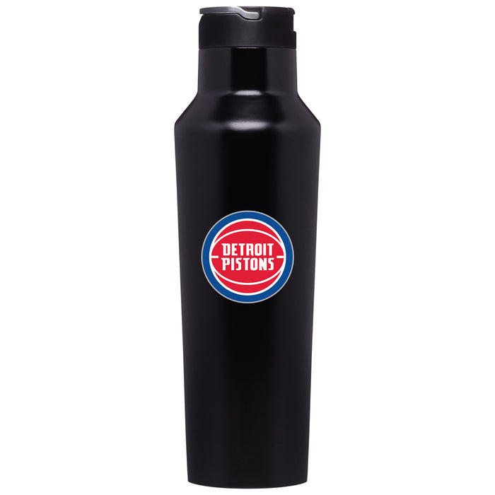 Corkcicle Insulated Canteen Water Bottle with Detroit Pistons Primary Logo