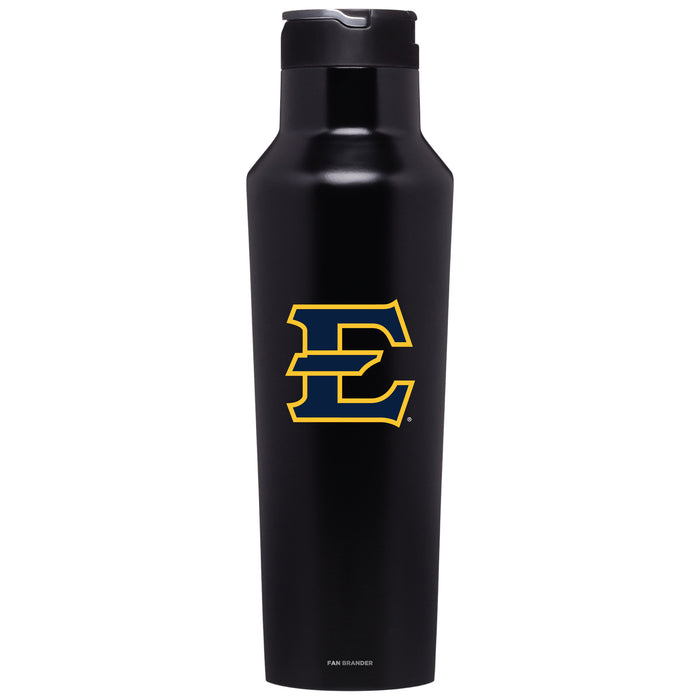 Corkcicle Insulated Canteen Water Bottle with Eastern Tennessee State Buccaneers Primary Logo