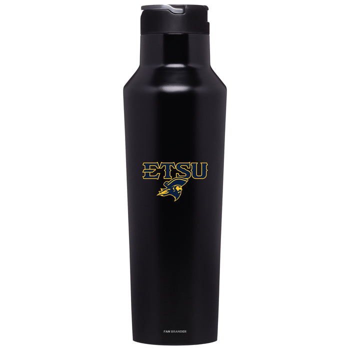 Corkcicle Insulated Canteen Water Bottle with Eastern Tennessee State Buccaneers Secondary Logo