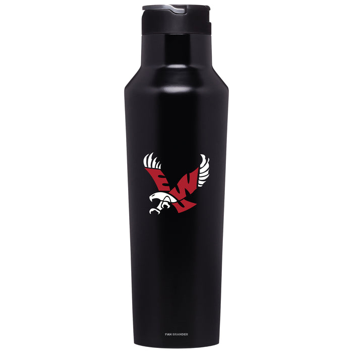 Corkcicle Insulated Canteen Water Bottle with Eastern Washington Eagles Primary Logo