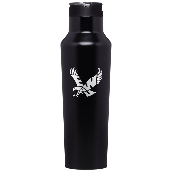 Corkcicle Insulated Sport Canteen Water Bottle with Eastern Washington Eagles Primary Logo