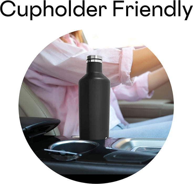 Corkcicle Insulated Canteen Water Bottle with Cleveland Guardians Primary Logo
