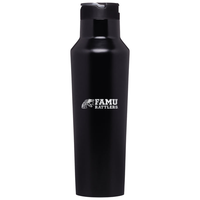 Corkcicle Insulated Canteen Water Bottle with Florida A&M Rattlers Primary Logo