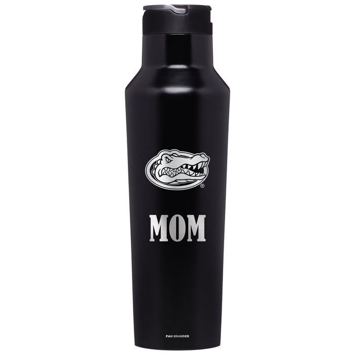 Corkcicle Insulated Canteen Water Bottle with Florida Gators Mom Primary Logo