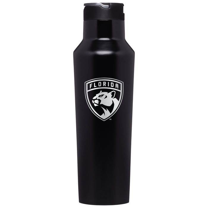 Corkcicle Insulated Canteen Water Bottle with Florida Panthers Primary Logo