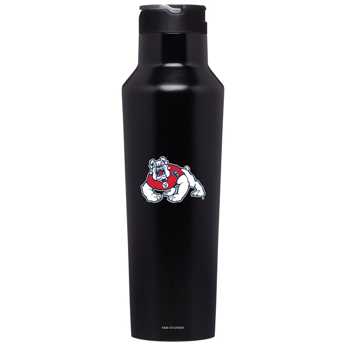 Corkcicle Insulated Canteen Water Bottle with Fresno State Bulldogs Primary Logo