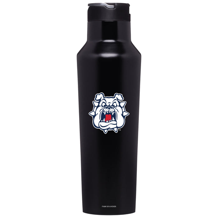 Corkcicle Insulated Canteen Water Bottle with Fresno State Bulldogs Secondary Logo