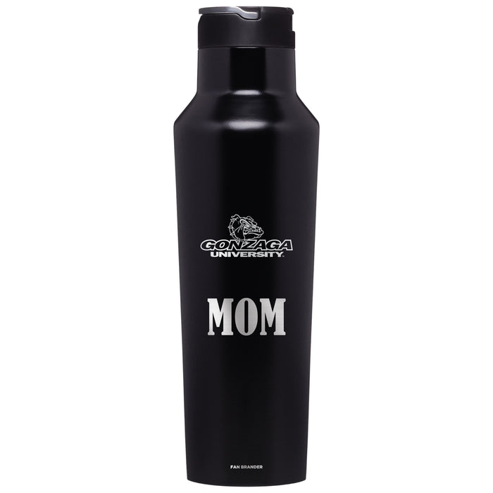 Corkcicle Insulated Canteen Water Bottle with Gonzaga Bulldogs Mom Primary Logo