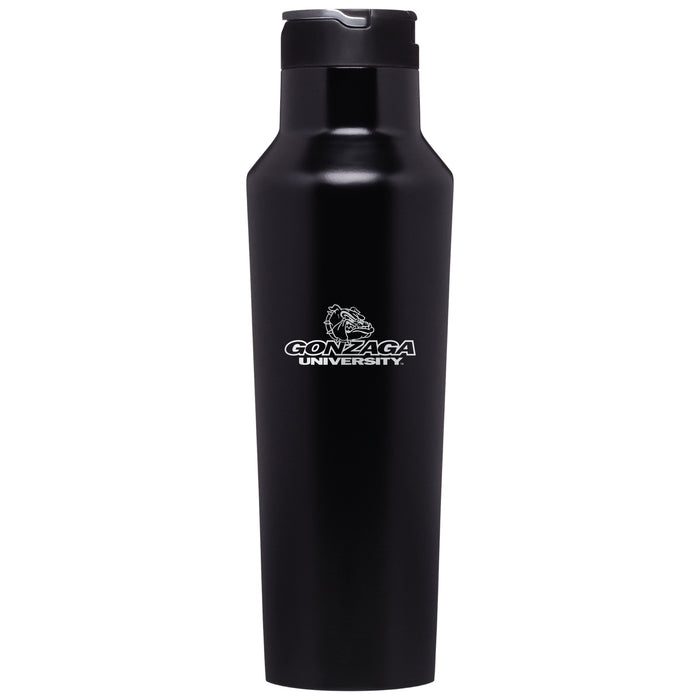 Corkcicle Insulated Sport Canteen Water Bottle with Gonzaga Bulldogs Primary Logo