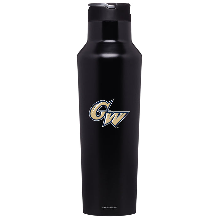 Corkcicle Insulated Canteen Water Bottle with George Washington Colonials Primary Logo