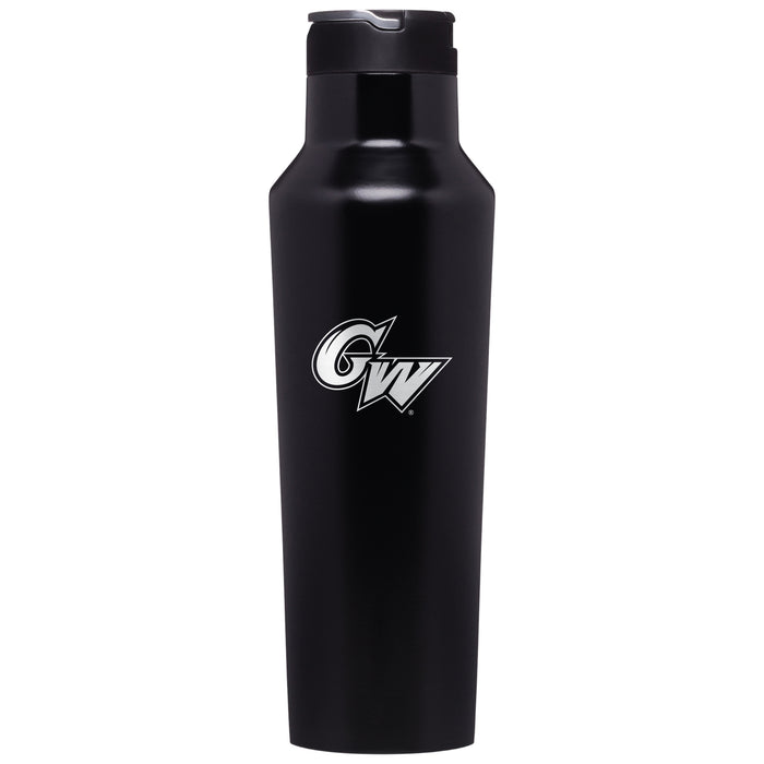 Corkcicle Insulated Sport Canteen Water Bottle with George Washington Colonials Primary Logo