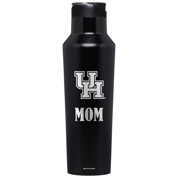 Corkcicle Insulated Canteen Water Bottle with Houston Cougars Mom Primary Logo