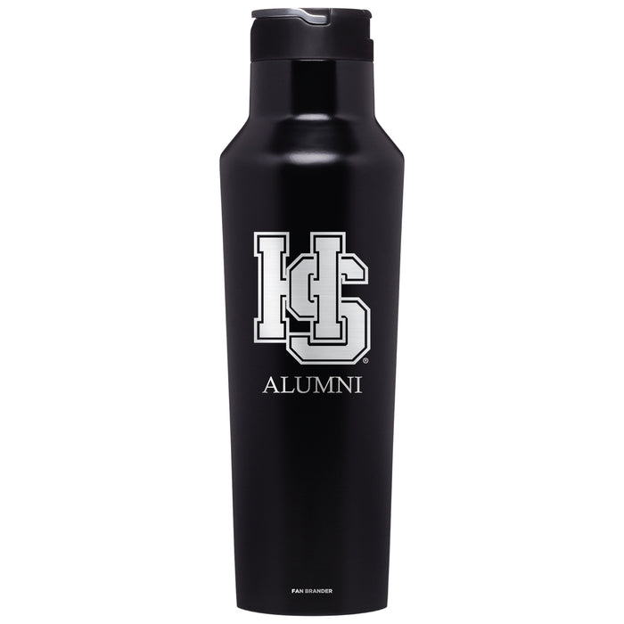 Corkcicle Insulated Canteen Water Bottle with Hampden Sydney Mom Primary Logo