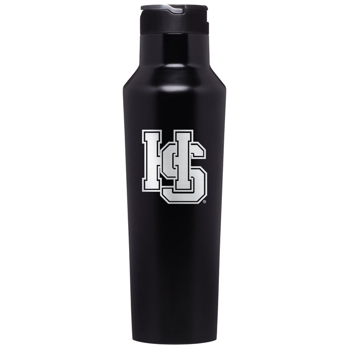 Corkcicle Insulated Sport Canteen Water Bottle with Hampden Sydney Primary Logo