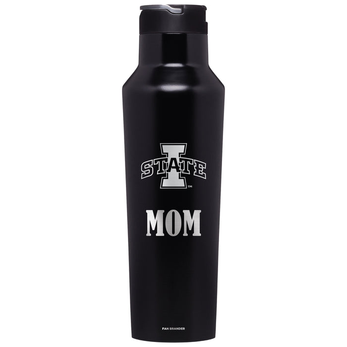 Corkcicle Insulated Canteen Water Bottle with Iowa State Cyclones Mom Primary Logo