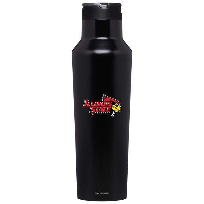 Corkcicle Insulated Canteen Water Bottle with Illinois State Redbirds Primary Logo