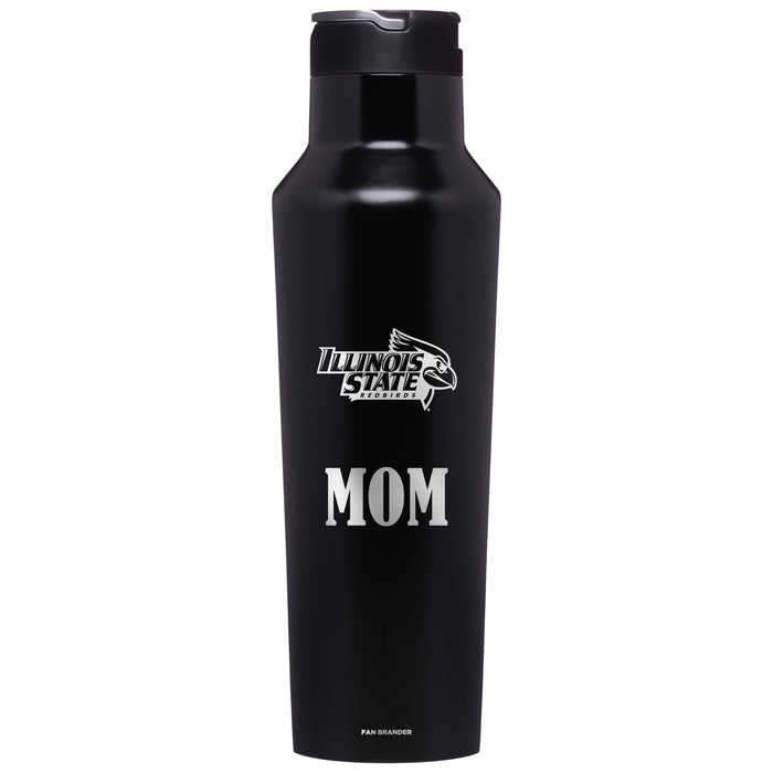 Corkcicle Insulated Canteen Water Bottle with Illinois State Redbirds Mom Primary Logo