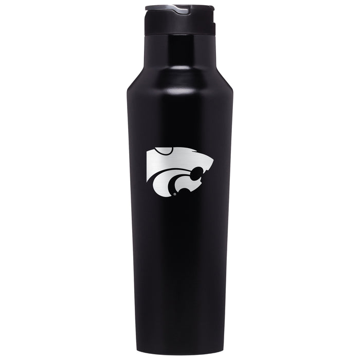 Corkcicle Insulated Sport Canteen Water Bottle with Kansas State Wildcats Primary Logo