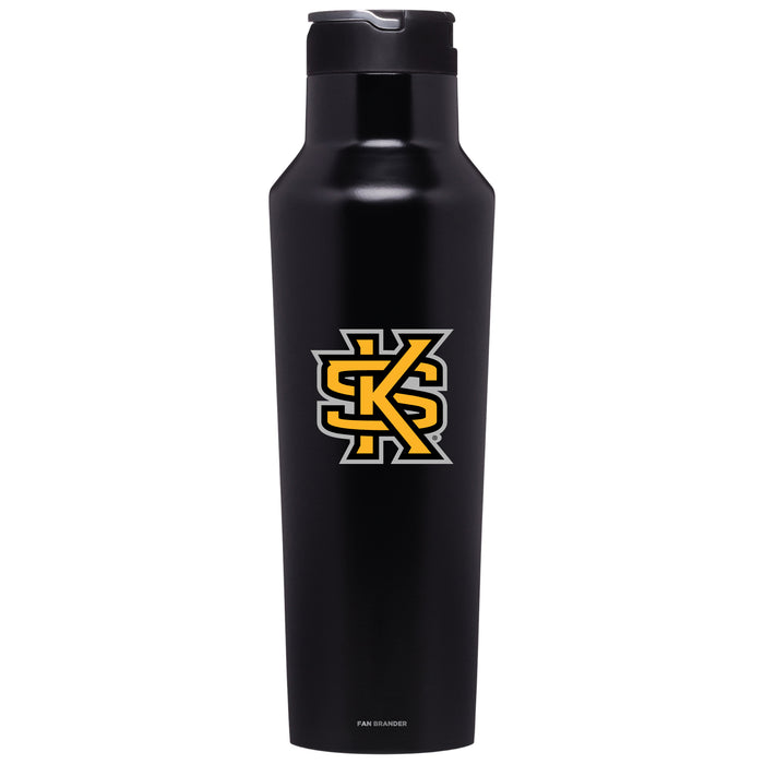 Corkcicle Insulated Canteen Water Bottle with Kennesaw State Owls Primary Logo
