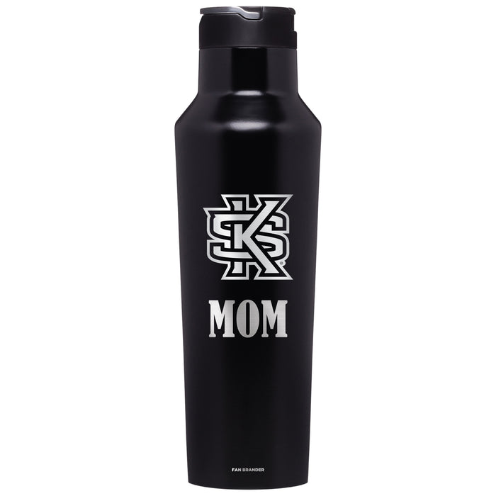 Corkcicle Insulated Canteen Water Bottle with Kennesaw State Owls Mom Primary Logo