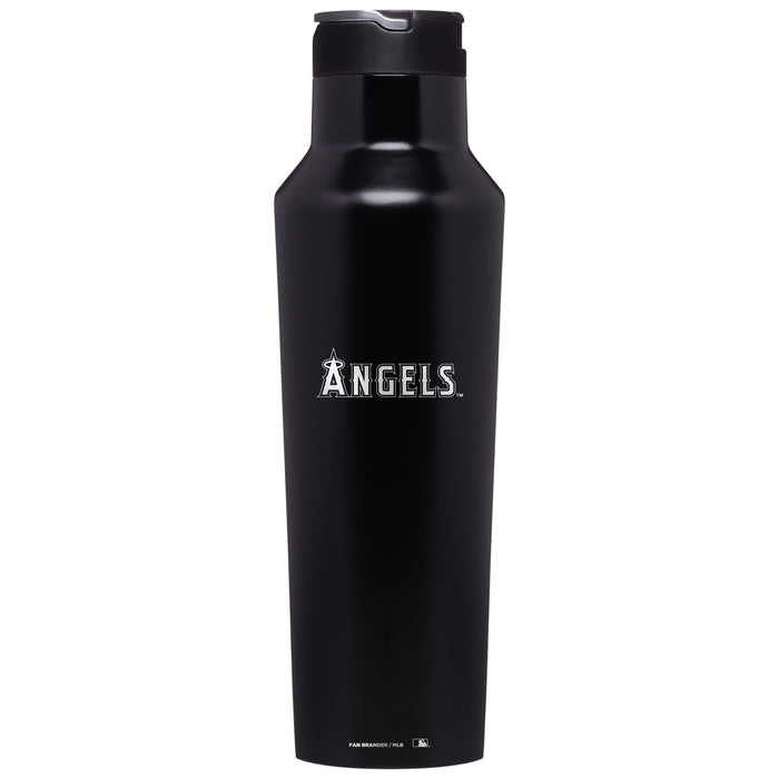 Corkcicle Insulated Canteen Water Bottle with Los Angeles Angels Etched Secondary Logo