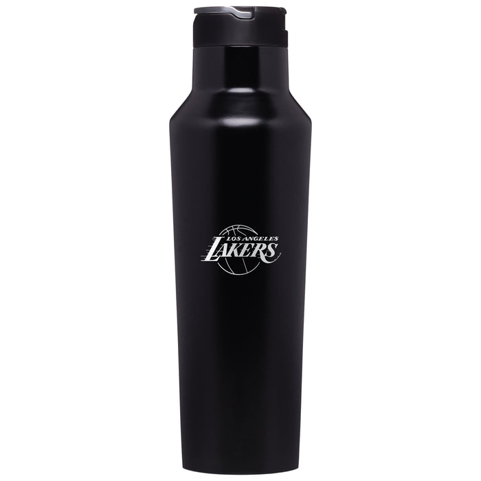 Corkcicle Insulated Canteen Water Bottle with LA Lakers Etched Primary Logo