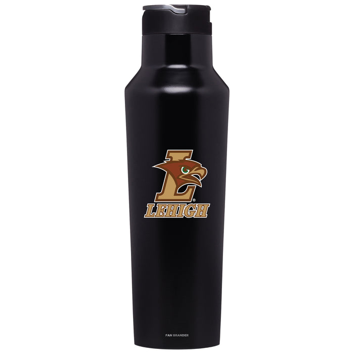 Corkcicle Insulated Canteen Water Bottle with Lehigh Mountain Hawks Primary Logo