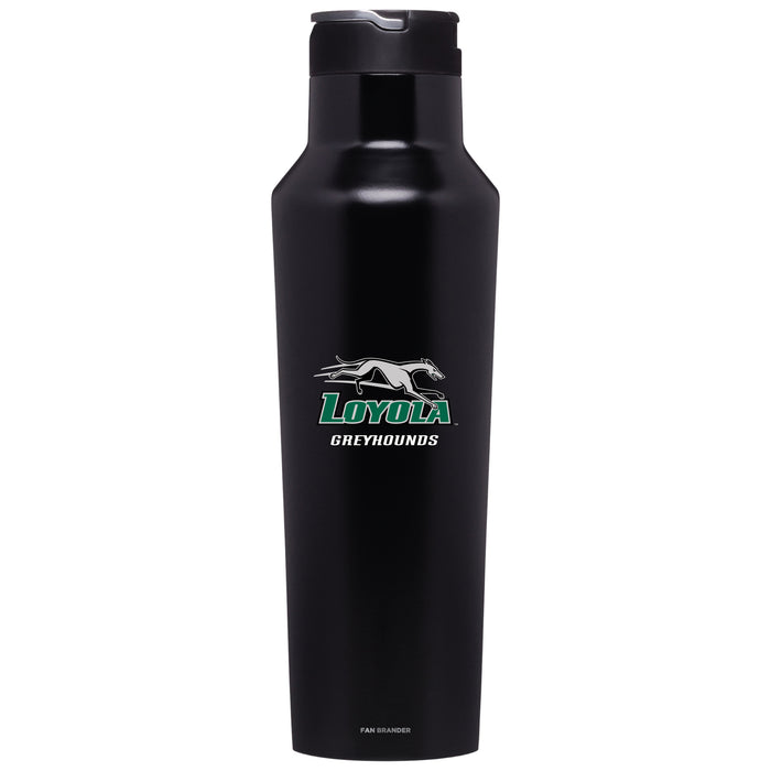 Corkcicle Insulated Canteen Water Bottle with Loyola Univ Of Maryland Hounds Primary Logo