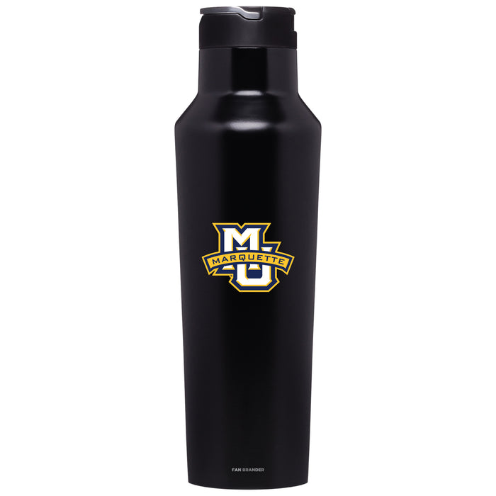 Corkcicle Insulated Canteen Water Bottle with Marquette Golden Eagles Primary Logo