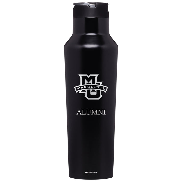 Corkcicle Insulated Canteen Water Bottle with Marquette Golden Eagles Alumni Primary Logo