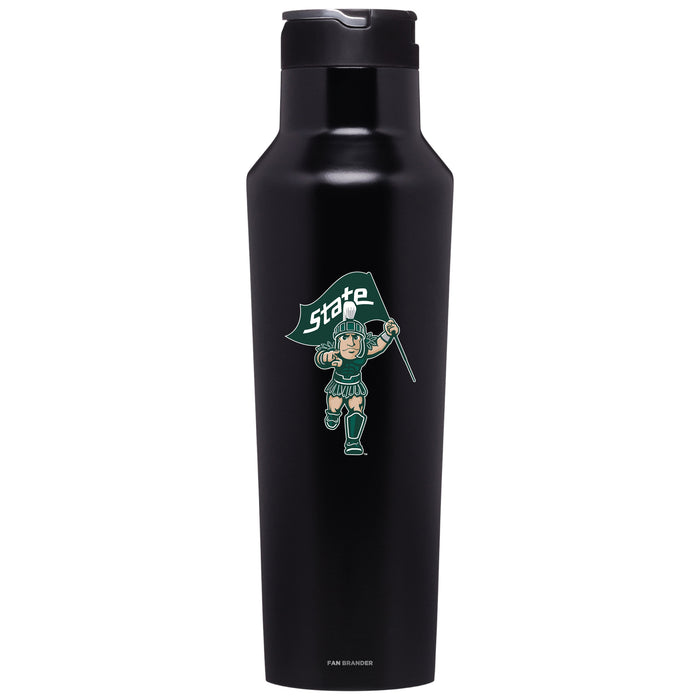 Corkcicle Insulated Canteen Water Bottle with Michigan State Spartans Secondary Logo