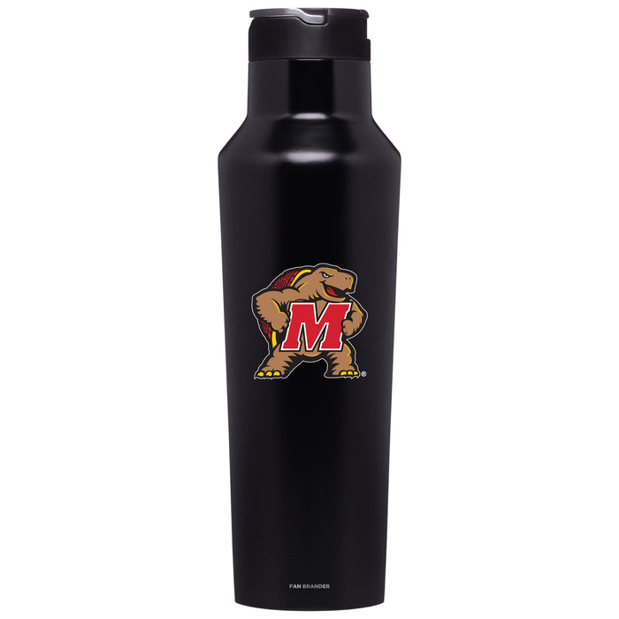 Corkcicle Insulated Canteen Water Bottle with Maryland Terrapins Secondary Logo