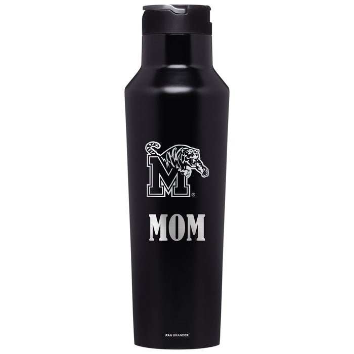 Corkcicle Insulated Canteen Water Bottle with Memphis Tigers Mom Primary Logo