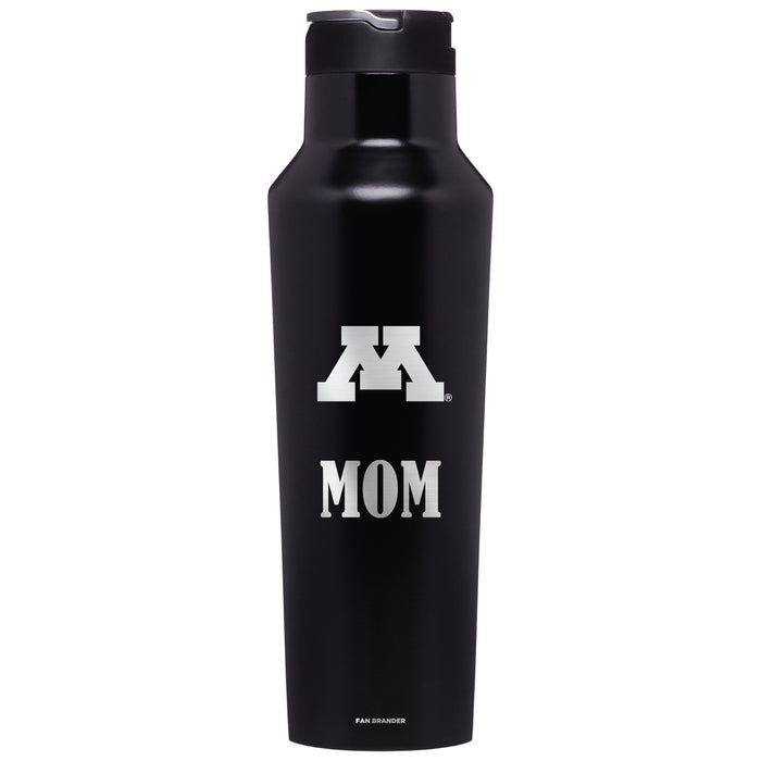 Corkcicle Insulated Canteen Water Bottle with Minnesota Golden Gophers Mom Primary Logo