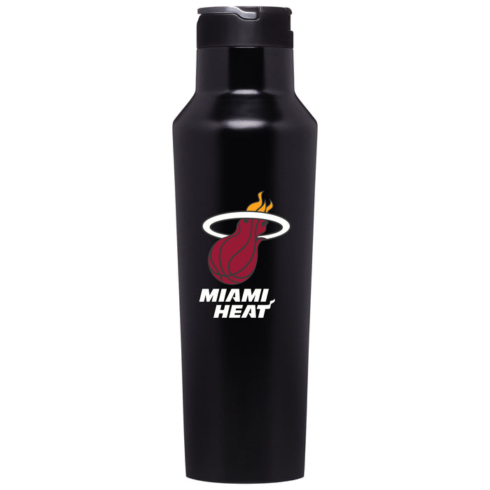 Corkcicle Insulated Canteen Water Bottle with Miami Heat Primary Logo