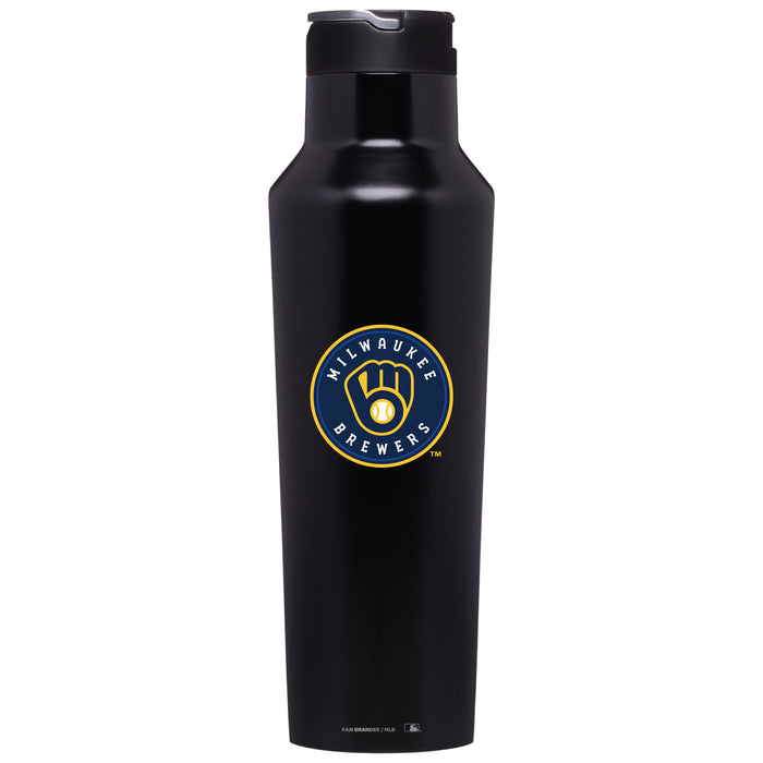 Corkcicle Insulated Canteen Water Bottle with Milwaukee Brewers Primary Logo
