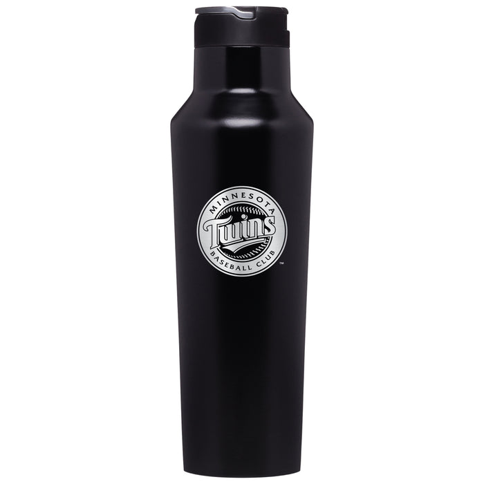 Corkcicle Insulated Canteen Water Bottle with Minnesota Twins Primary Logo