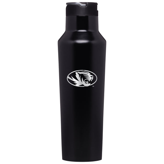 Corkcicle Insulated Sport Canteen Water Bottle with Missouri Tigers Primary Logo