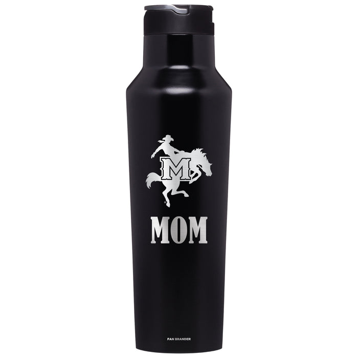 Corkcicle Insulated Canteen Water Bottle with McNeese State Cowboys Mom Primary Logo