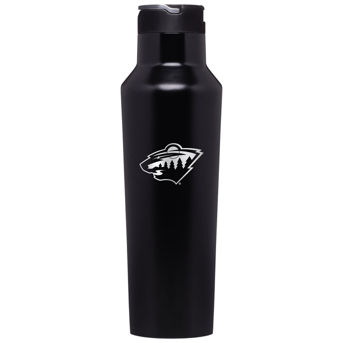 Corkcicle Insulated Canteen Water Bottle with Minnesota Wild Primary Logo
