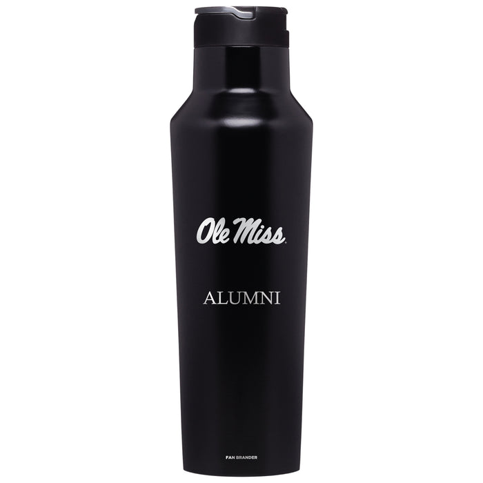Corkcicle Insulated Canteen Water Bottle with Mississippi Ole Miss Alumni Primary Logo