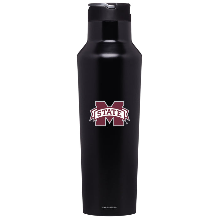 Corkcicle Insulated Canteen Water Bottle with Mississippi State Bulldogs Primary Logo