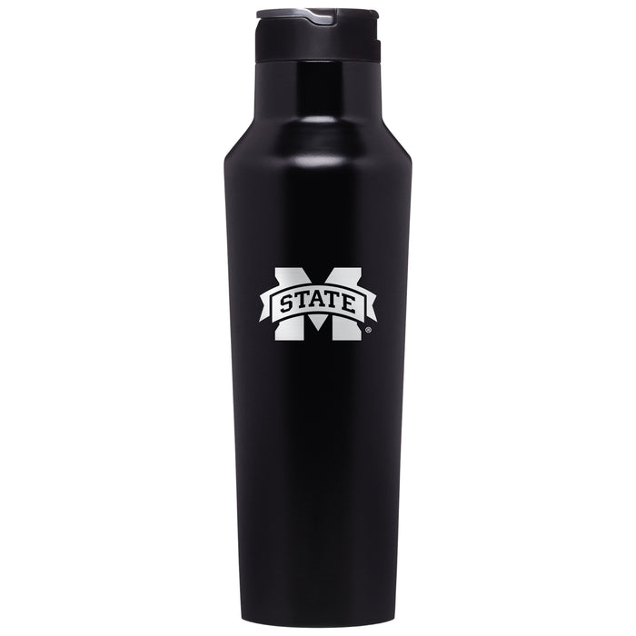 Corkcicle Insulated Sport Canteen Water Bottle with Mississippi State Bulldogs Primary Logo