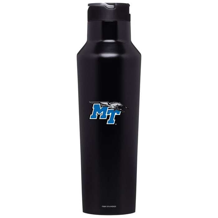 Corkcicle Insulated Canteen Water Bottle with Middle Tennessee State Blue Raiders Primary Logo