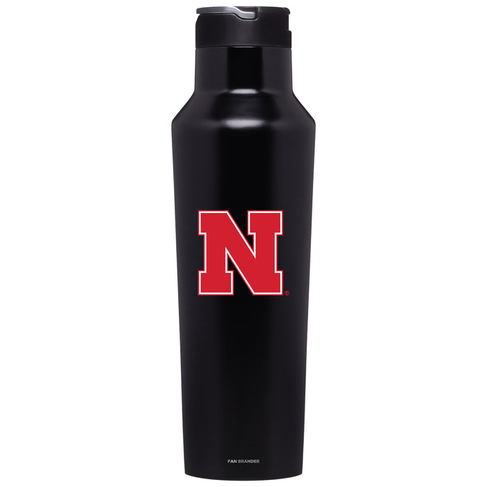 Corkcicle Insulated Canteen Water Bottle with Nebraska Cornhuskers Primary Logo