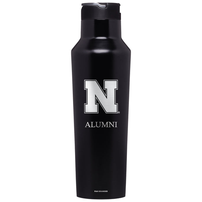 Corkcicle Insulated Canteen Water Bottle with Nebraska Cornhuskers Mom Primary Logo