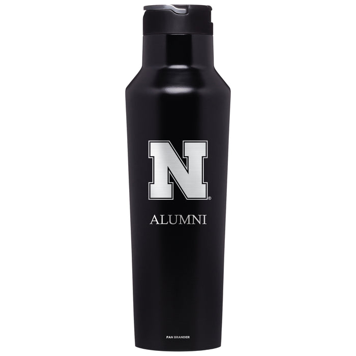 Corkcicle Insulated Canteen Water Bottle with Nebraska Cornhuskers Alumni Primary Logo