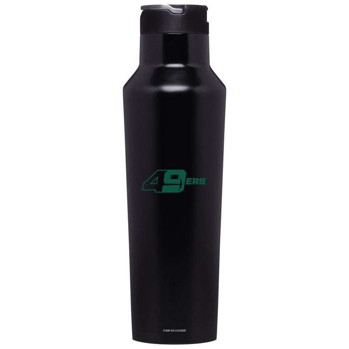 Corkcicle Insulated Canteen Water Bottle with Charlotte 49ers Secondary Logo